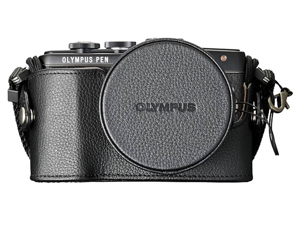 【新品級】OLYMPUS PEN E-PL8 レンズ付　本革ボディージャケット Amazon | OLYMPUS ミラーレス一眼 PEN E-PL7, E-PL8用 本革